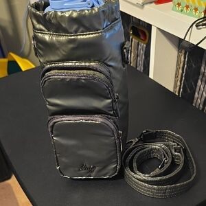 Lug Huggie SE Bottle Bag, Metallic Olive